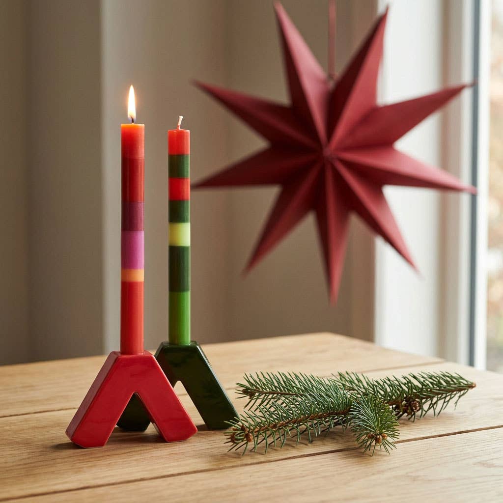 Greeting candle Merry Christmas