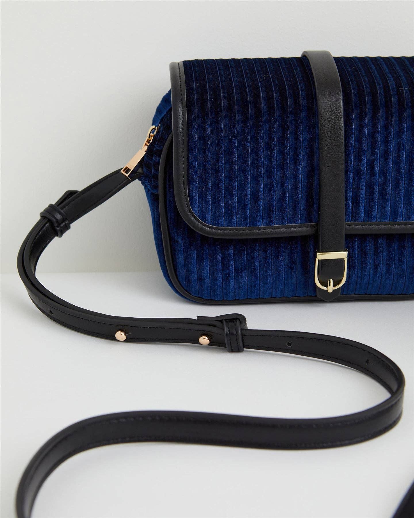 Vivianne  Camera Purse - Sapphire Blue