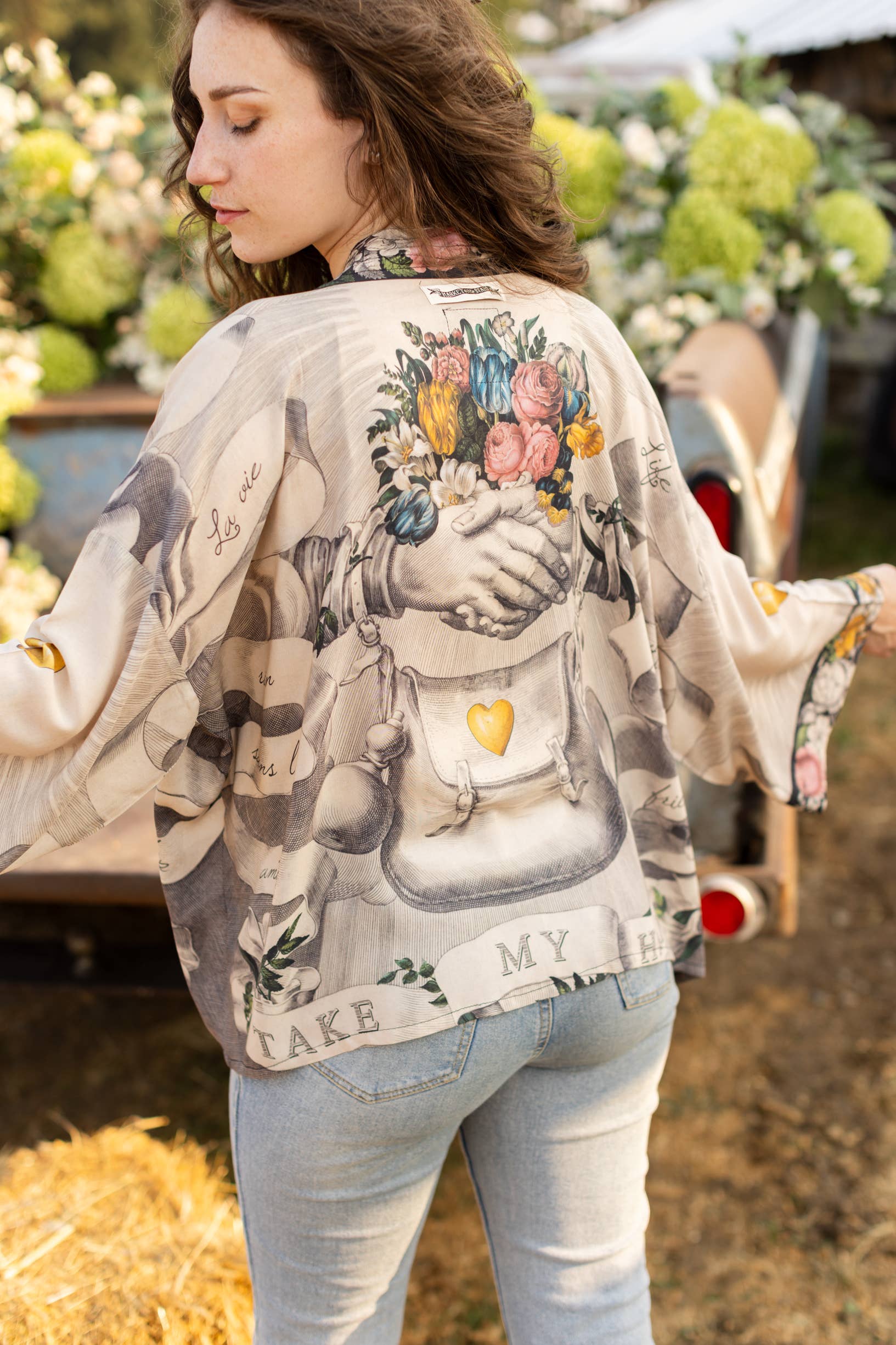 Take My Hand Bamboo Jacket - Out of the Blue
