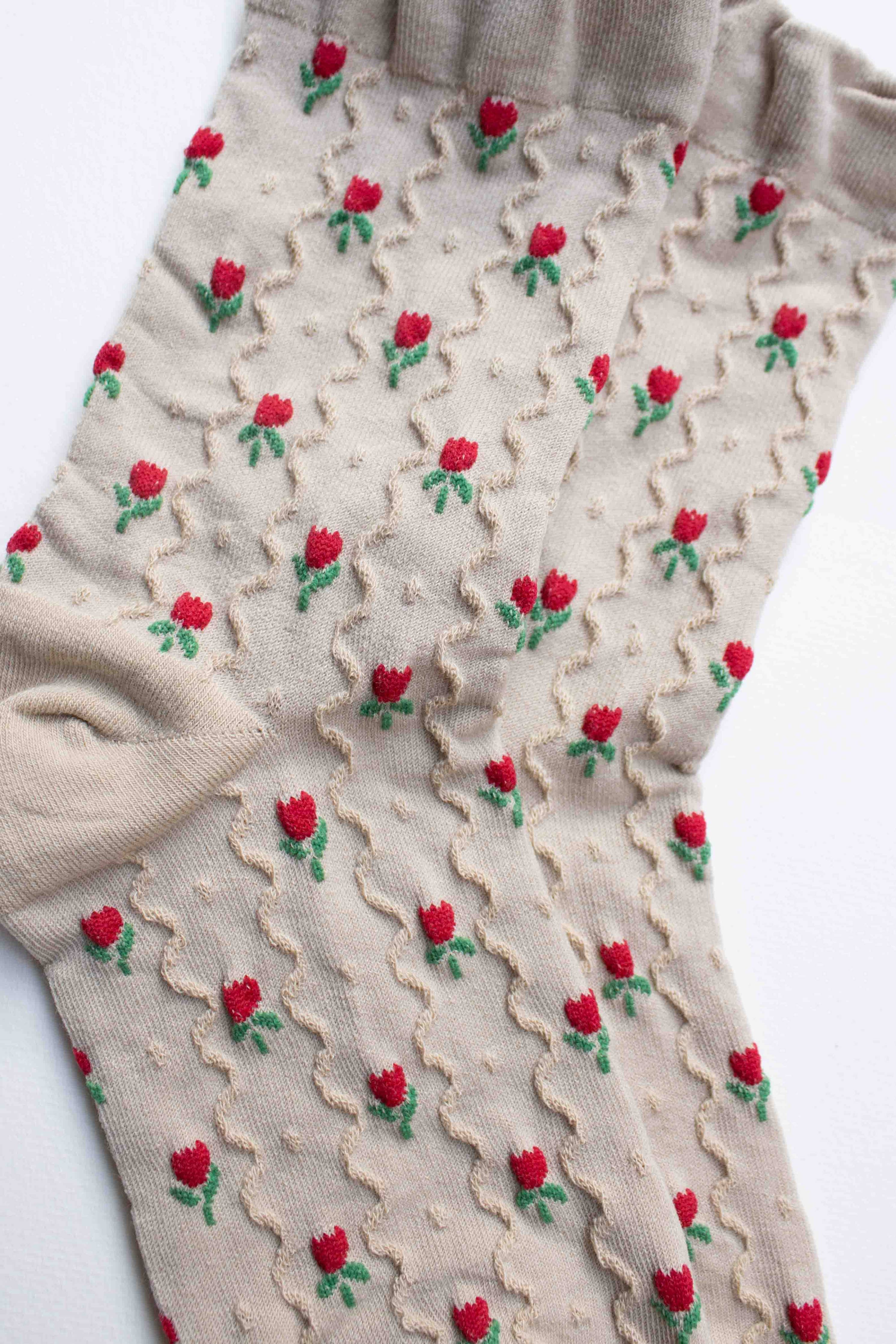 Mini Tulip Flower Socks