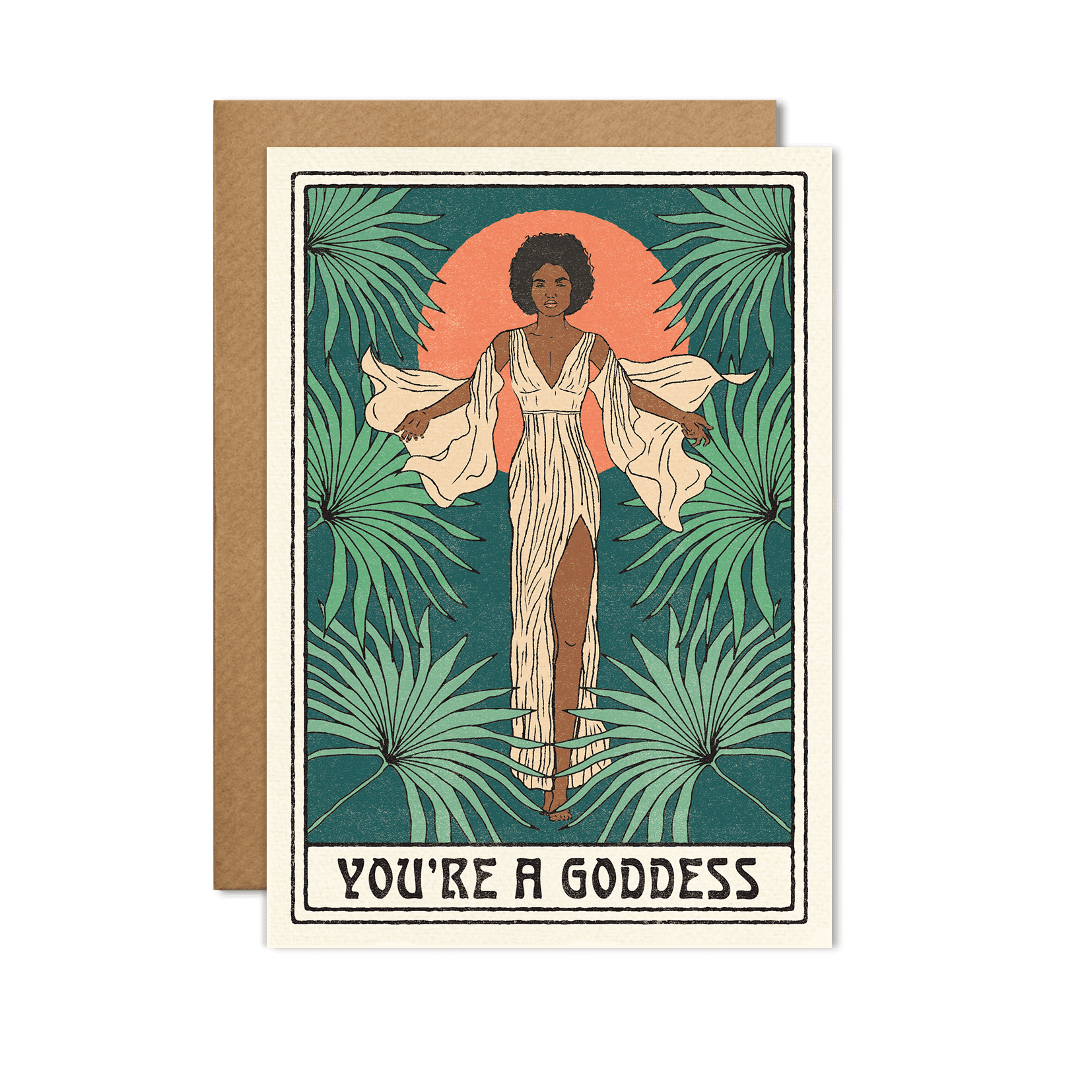 You're a Goddess Card - Out of the Blue