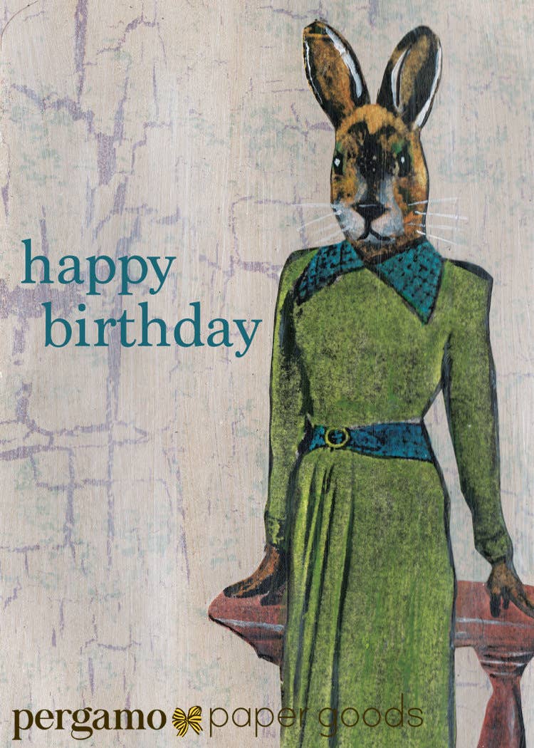 Happy Birthday Rabbit Card