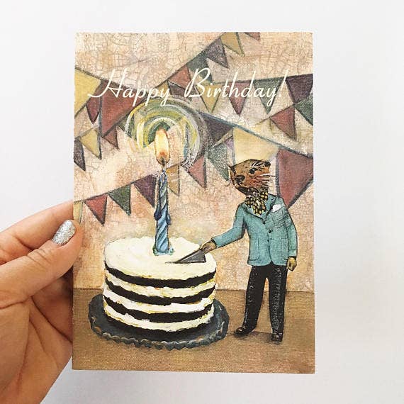 Otter Cake Card - Out of the Blue