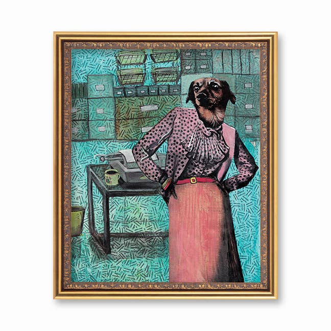 Doris in Office Art Print - Out of the Blue