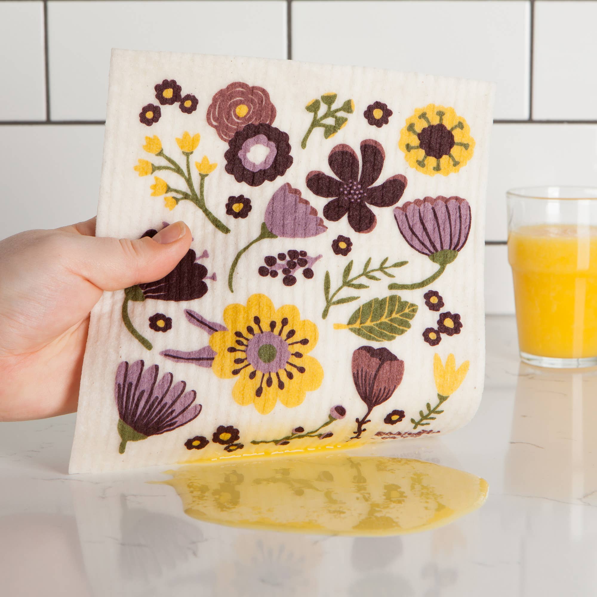 Ecologie Swedish Sponge Reusable Dishcloth Flora