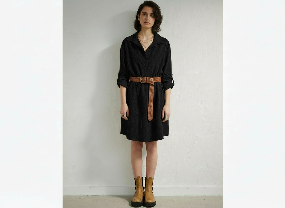 Anise Corduroy Shirtdress