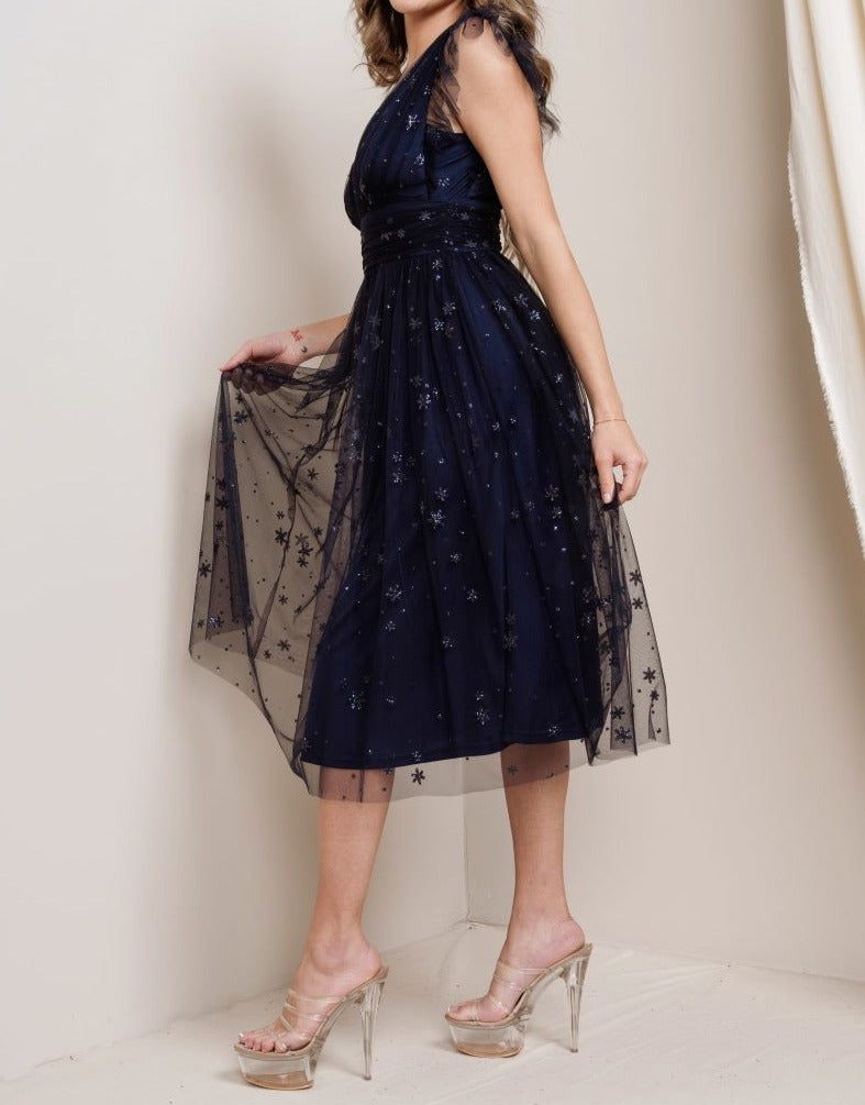 Starlight Midi Dress - Out of the Blue