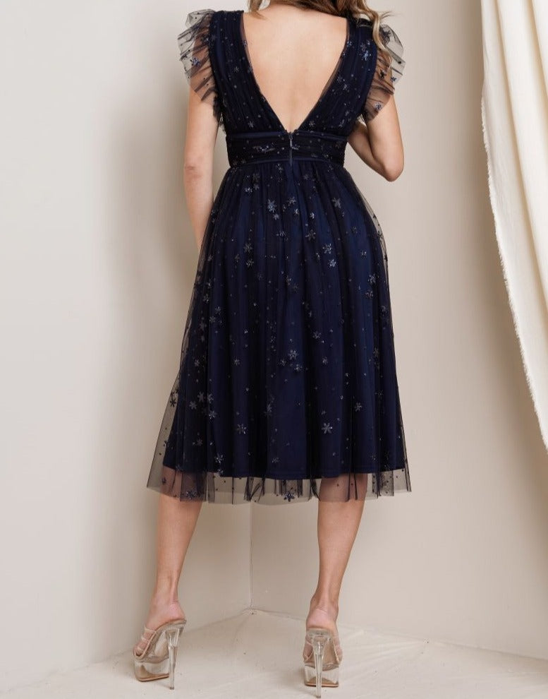 Starlight Midi Dress - Out of the Blue