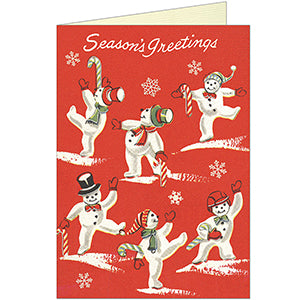 Vintage Snowmen Card