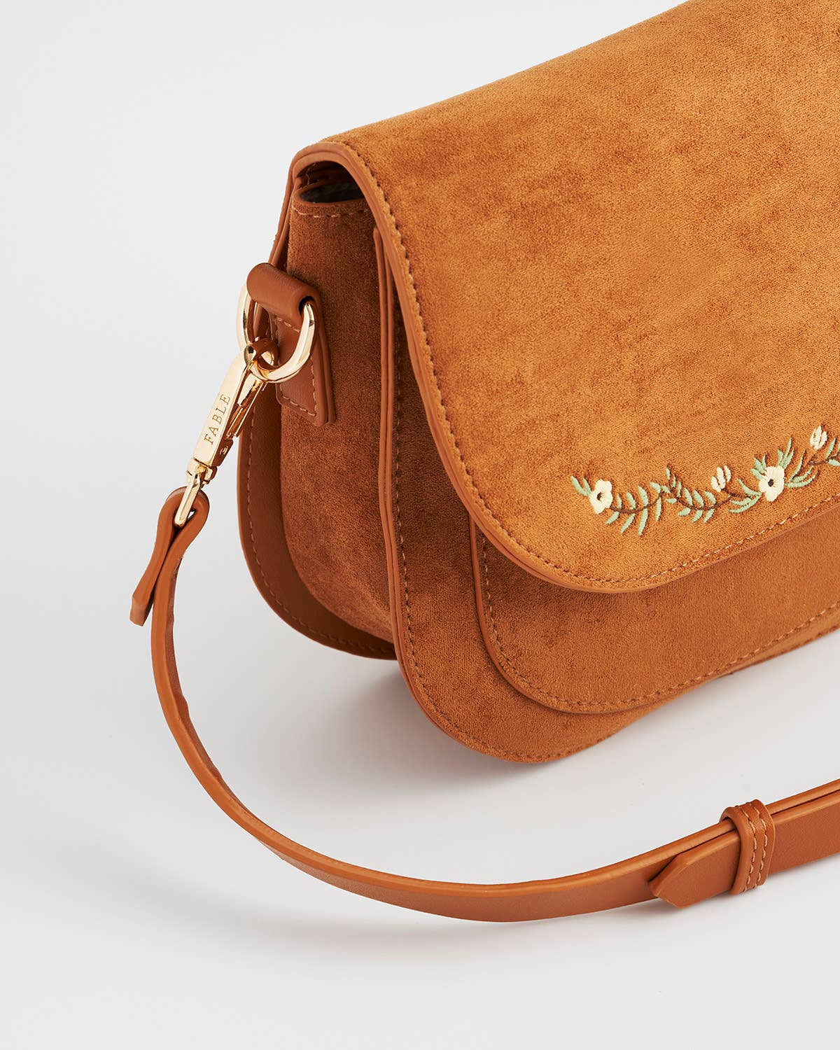 Floral Embroidered Purse - Out of the Blue