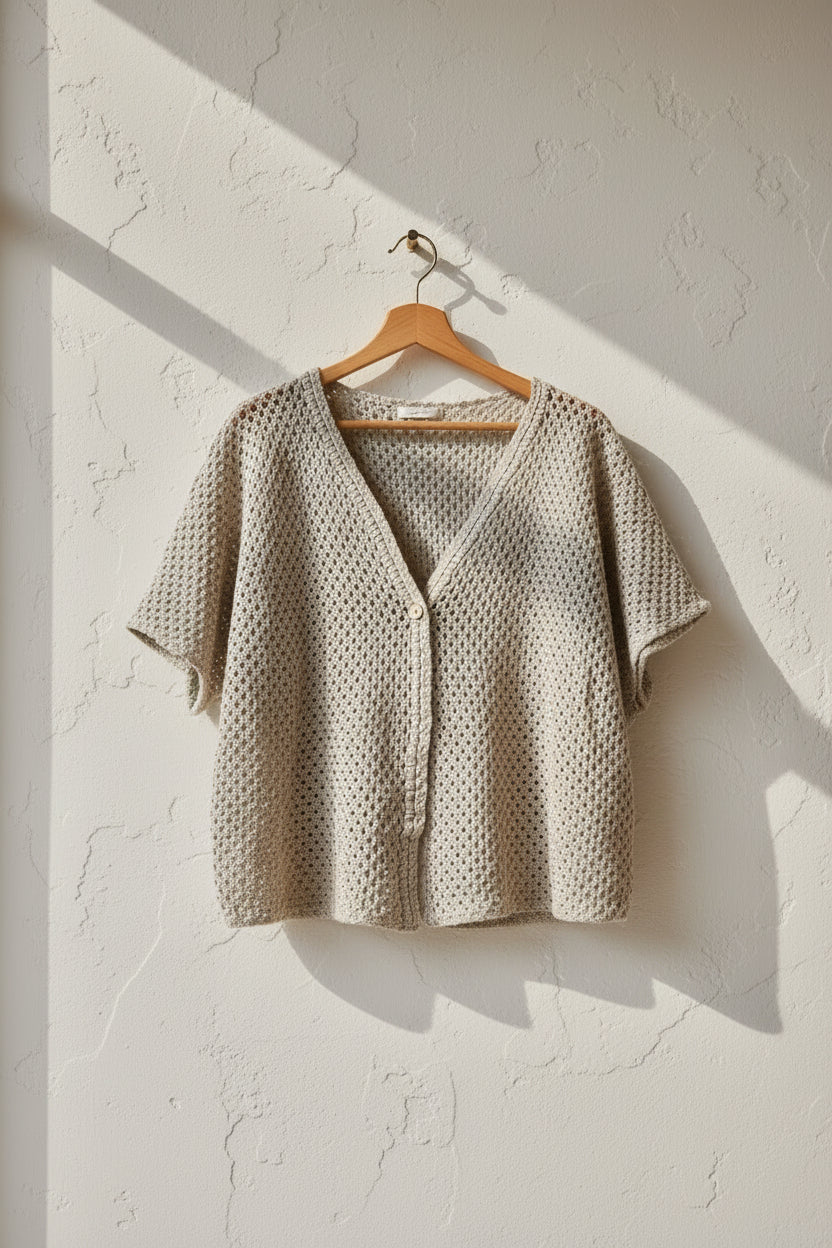 COTTON KNIT CARDIGAN