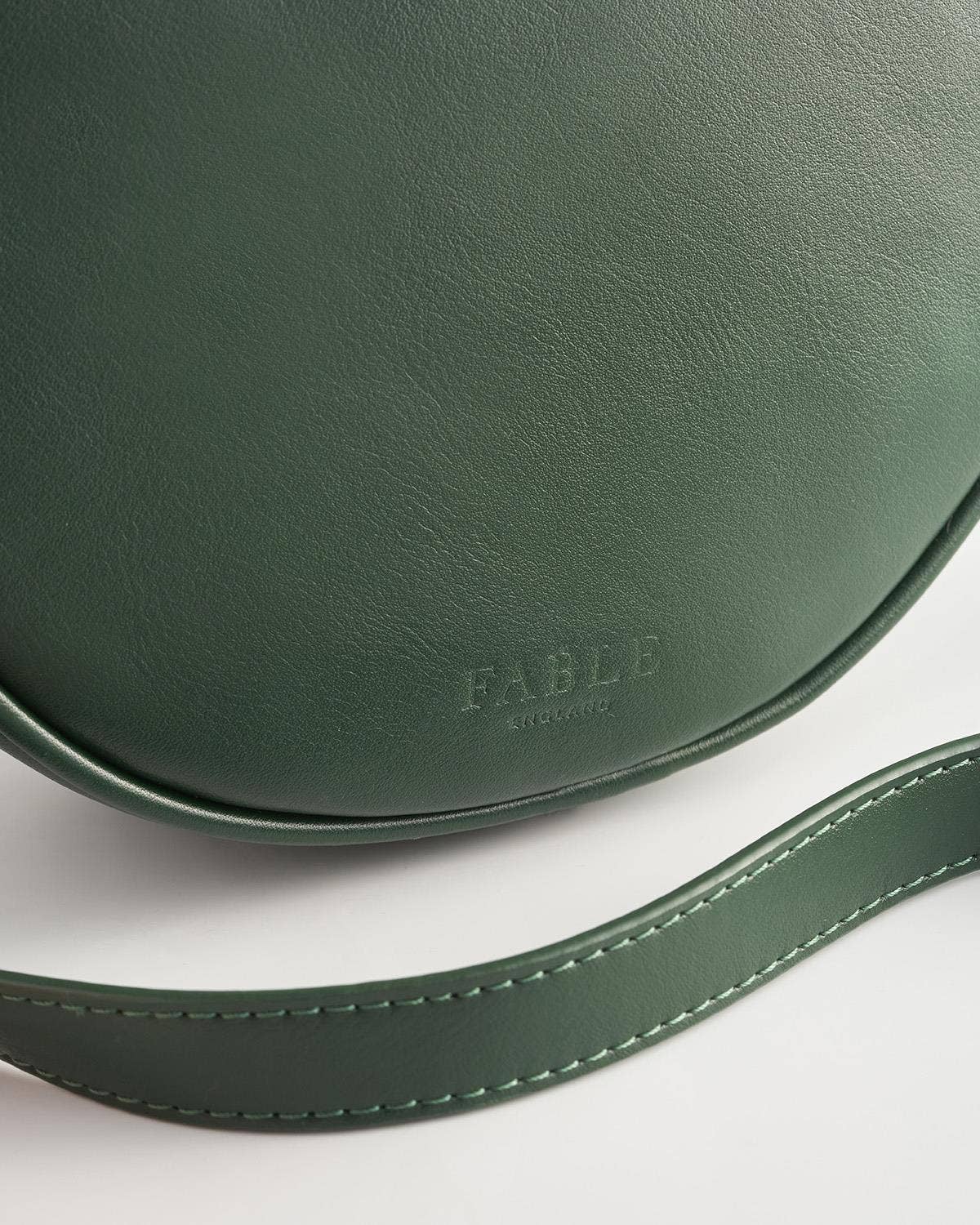 Chloe Fawn Embroidered Circle Bag Green - Out of the Blue