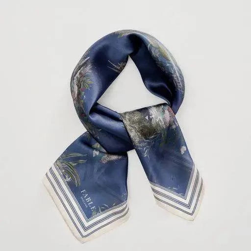 Whispering Willows Navy Scarf - Out of the Blue