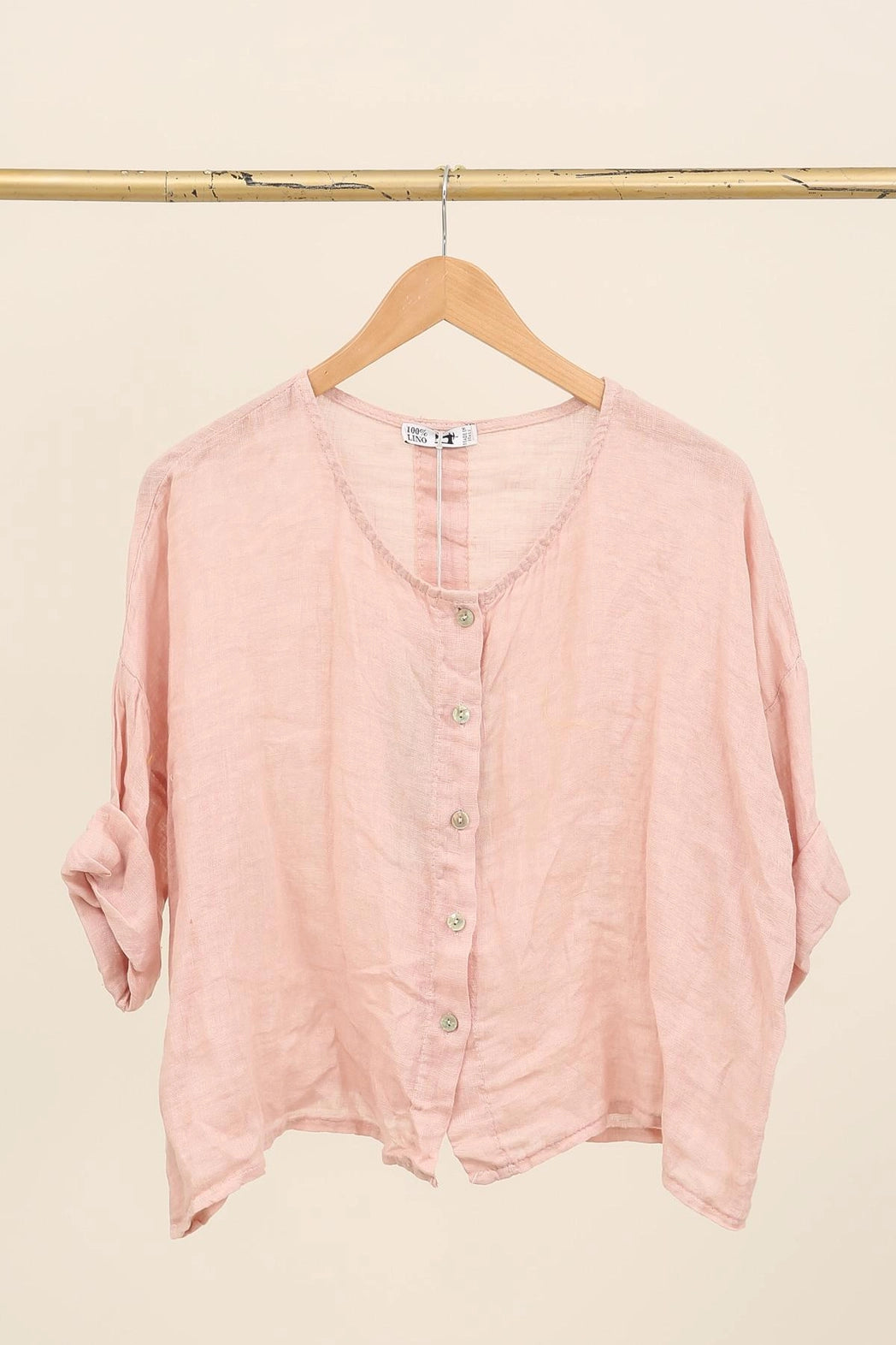 Just Right Cropped Blouse - Out of the Blue