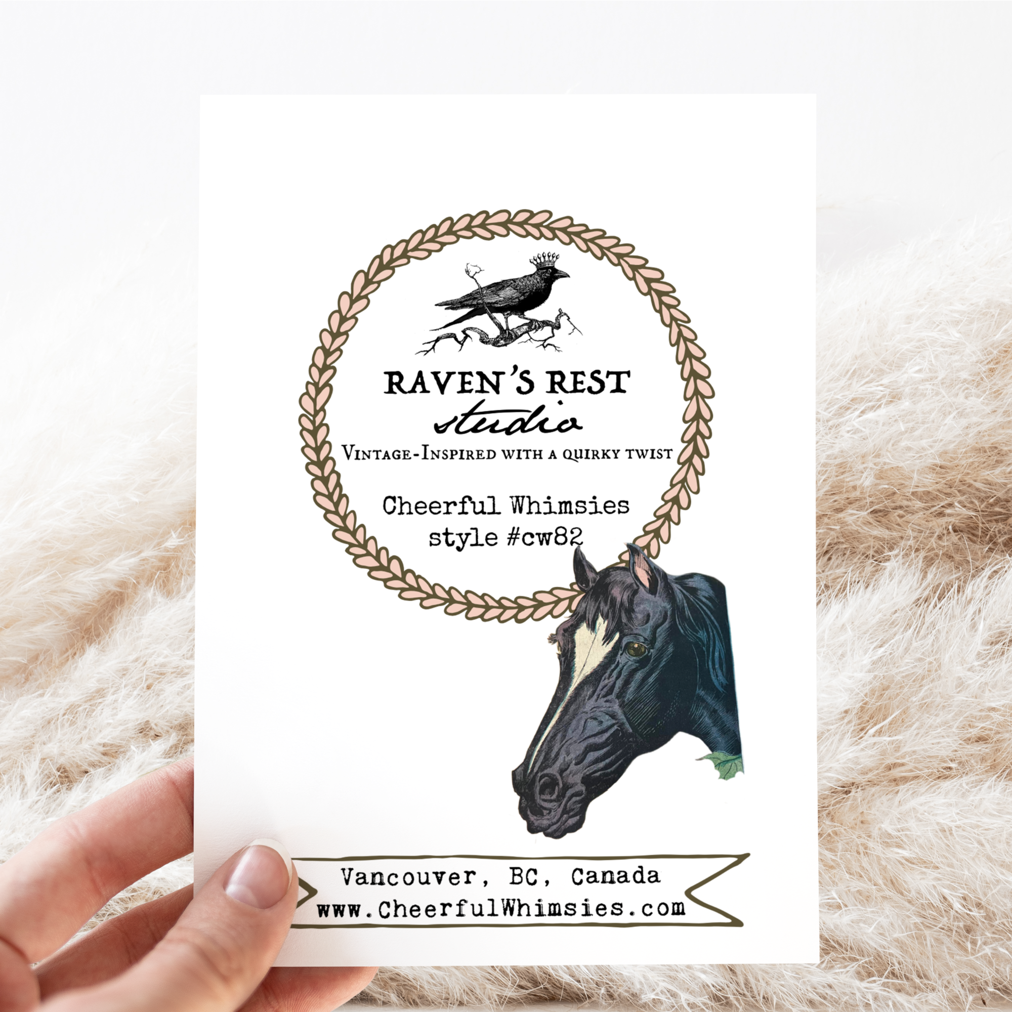 Vintage Horse and Florals. - Out of the Blue