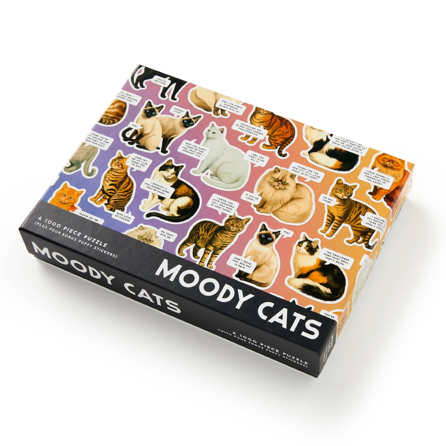 Moody Cats 1000 Piece Puzzle - Out of the Blue