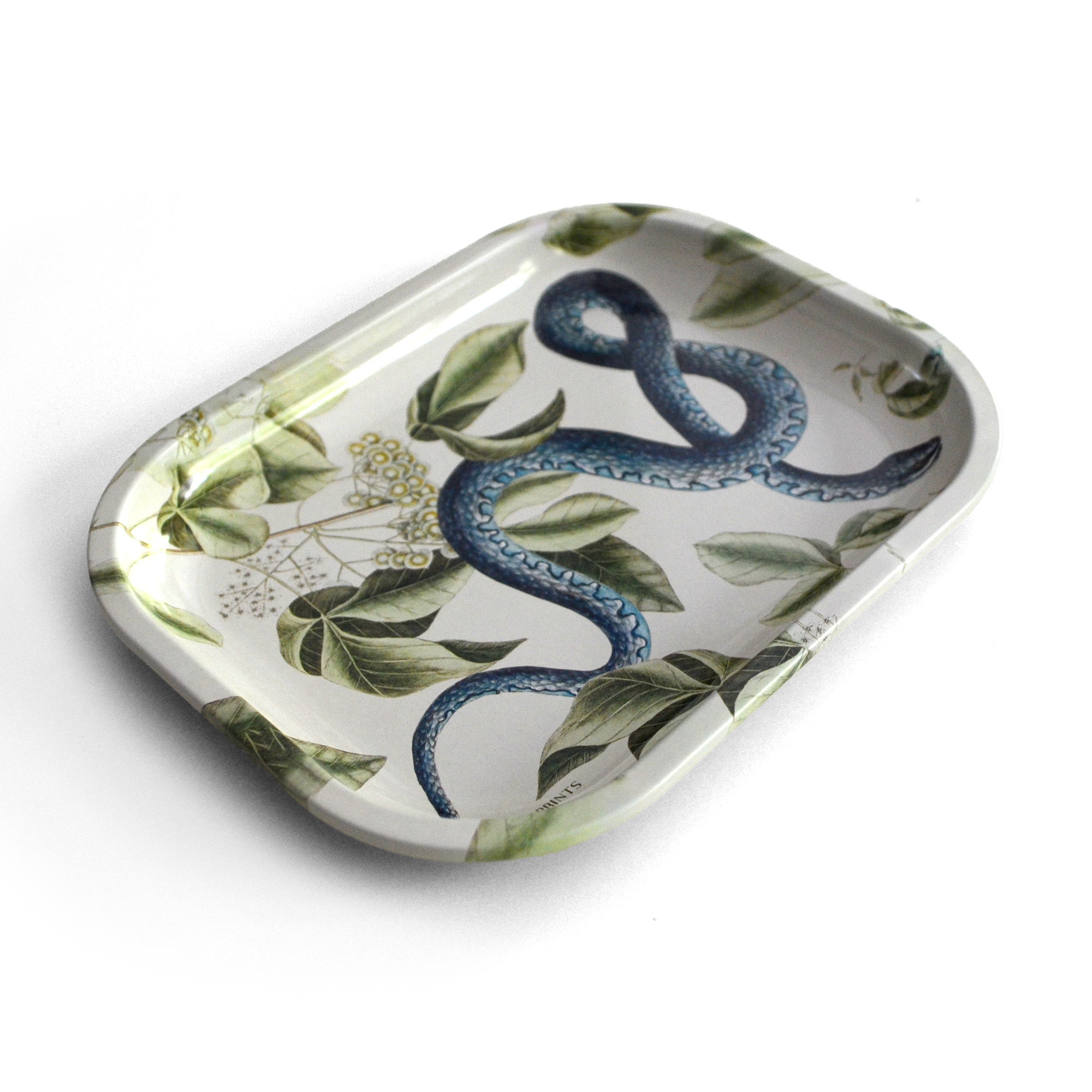 Vintage Blue Snake Trinket Tray
