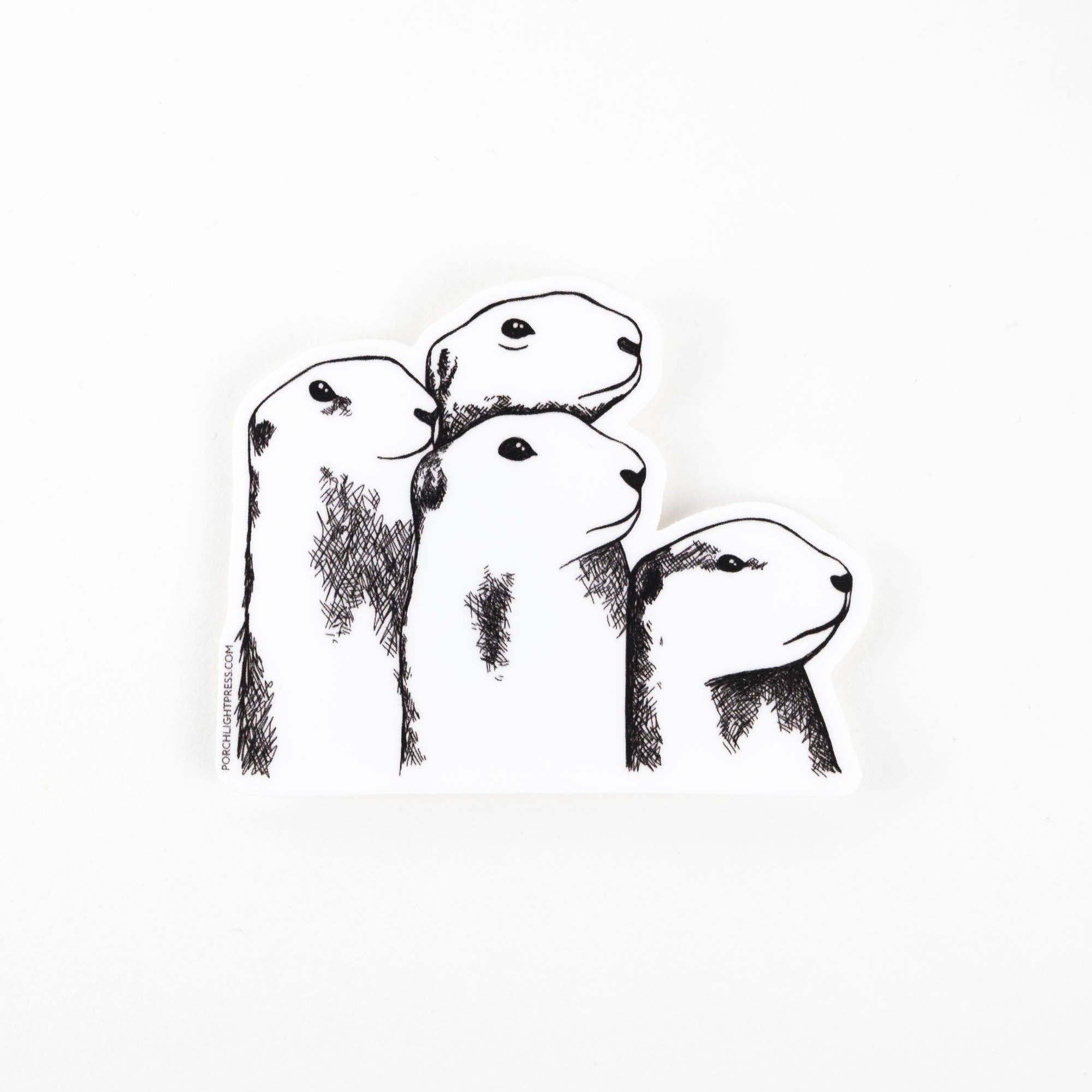 Sticker: Prairie Dogs - Out of the Blue