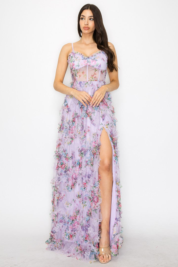 Floral Maxi Dress - Out of the Blue