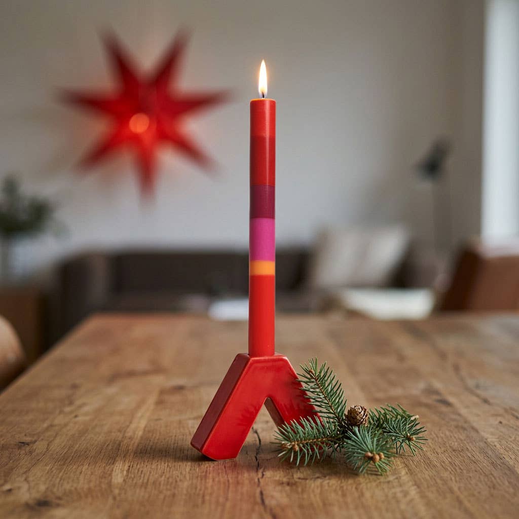 Greeting candle Merry Christmas
