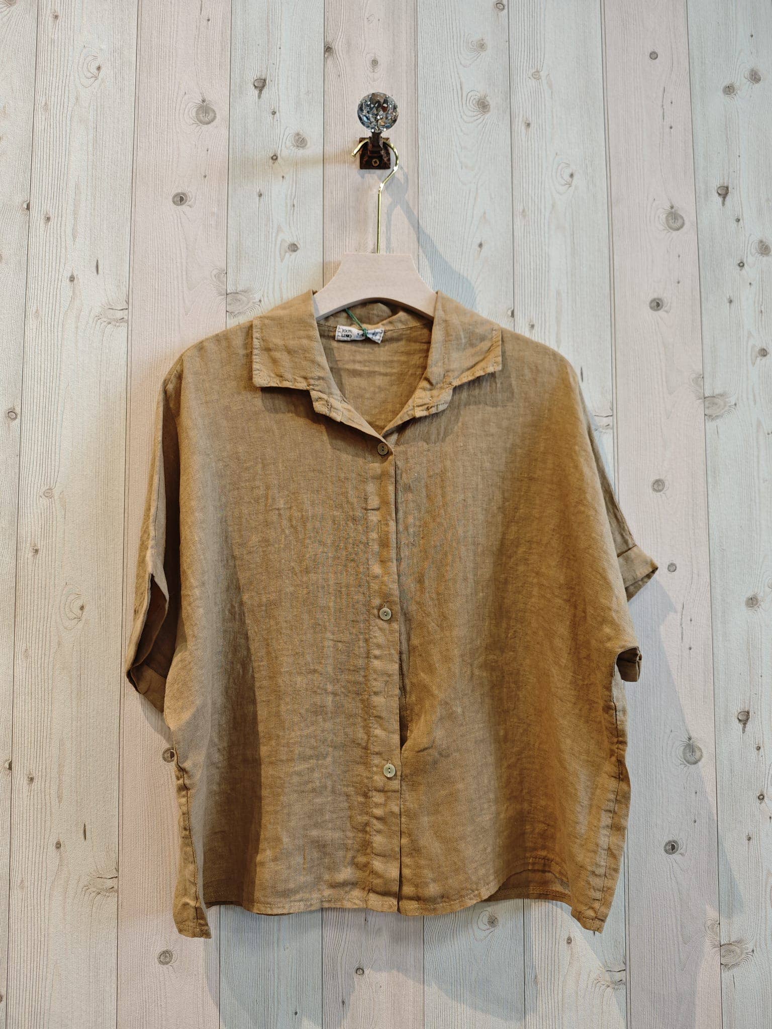 LINEN  SHORT SLEEVE Shirt - Out of the Blue