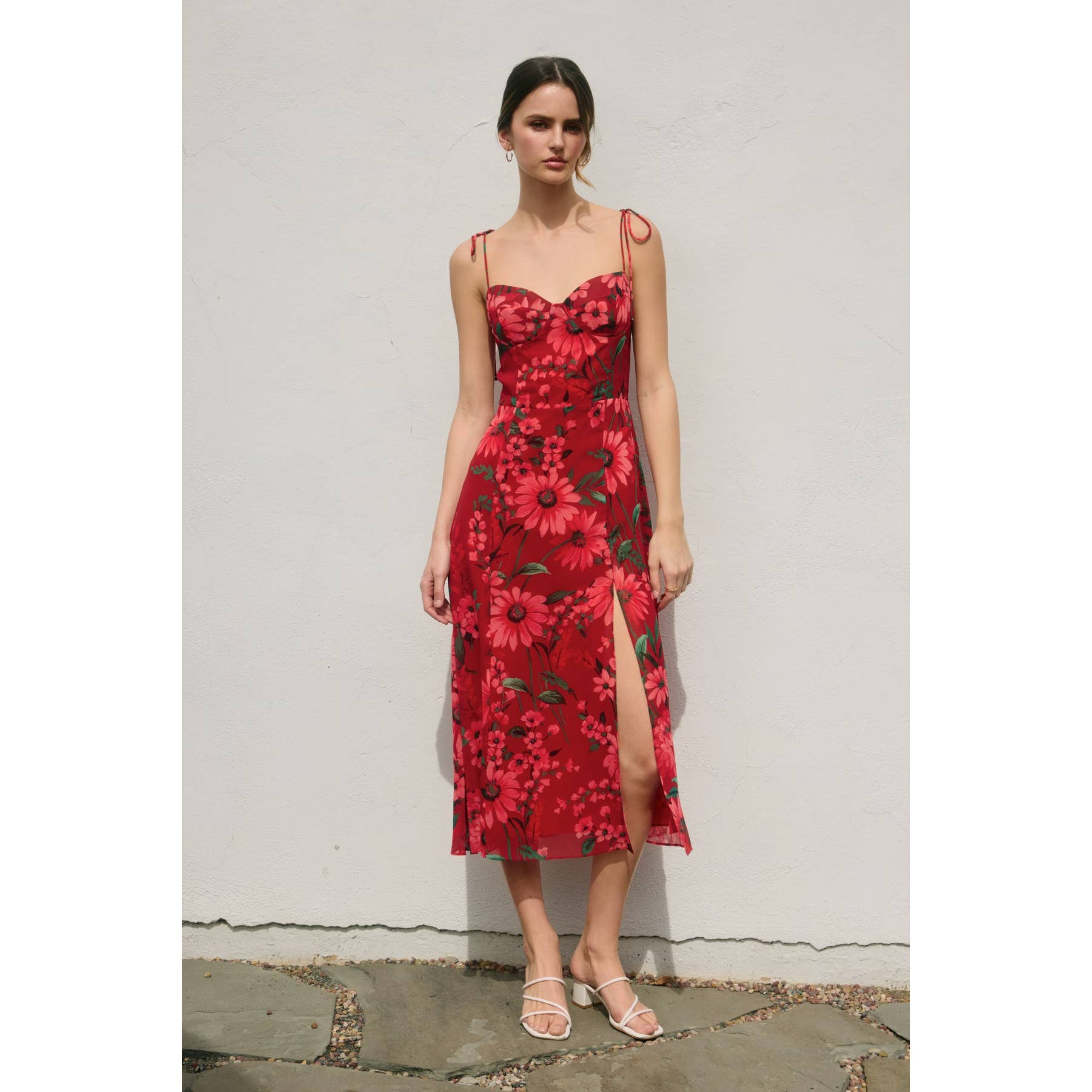 Passionate Thinking Sweetheart Tiered Midi Dress - Out of the Blue