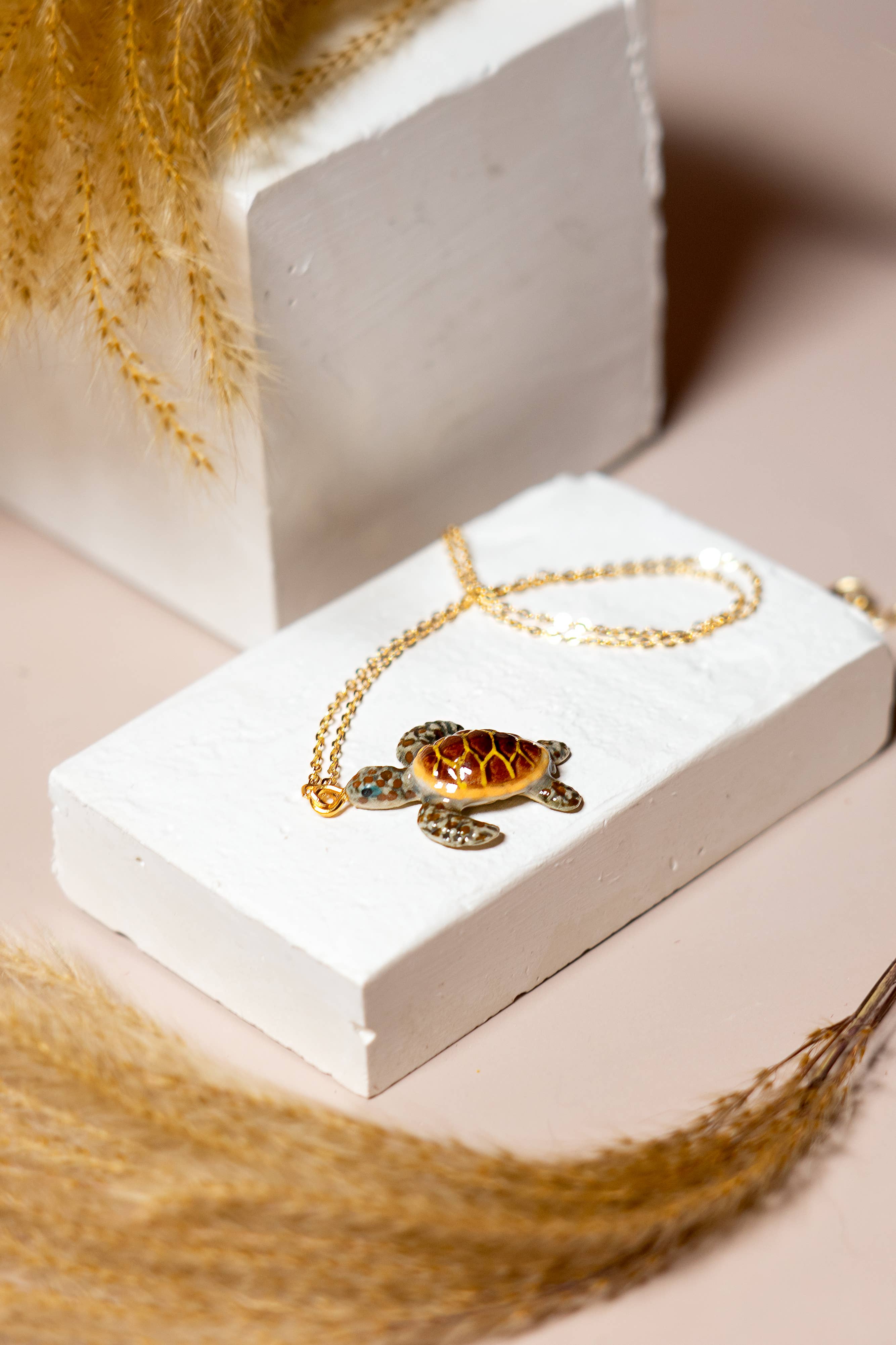 Tiny Turtle Necklace - Out of the Blue