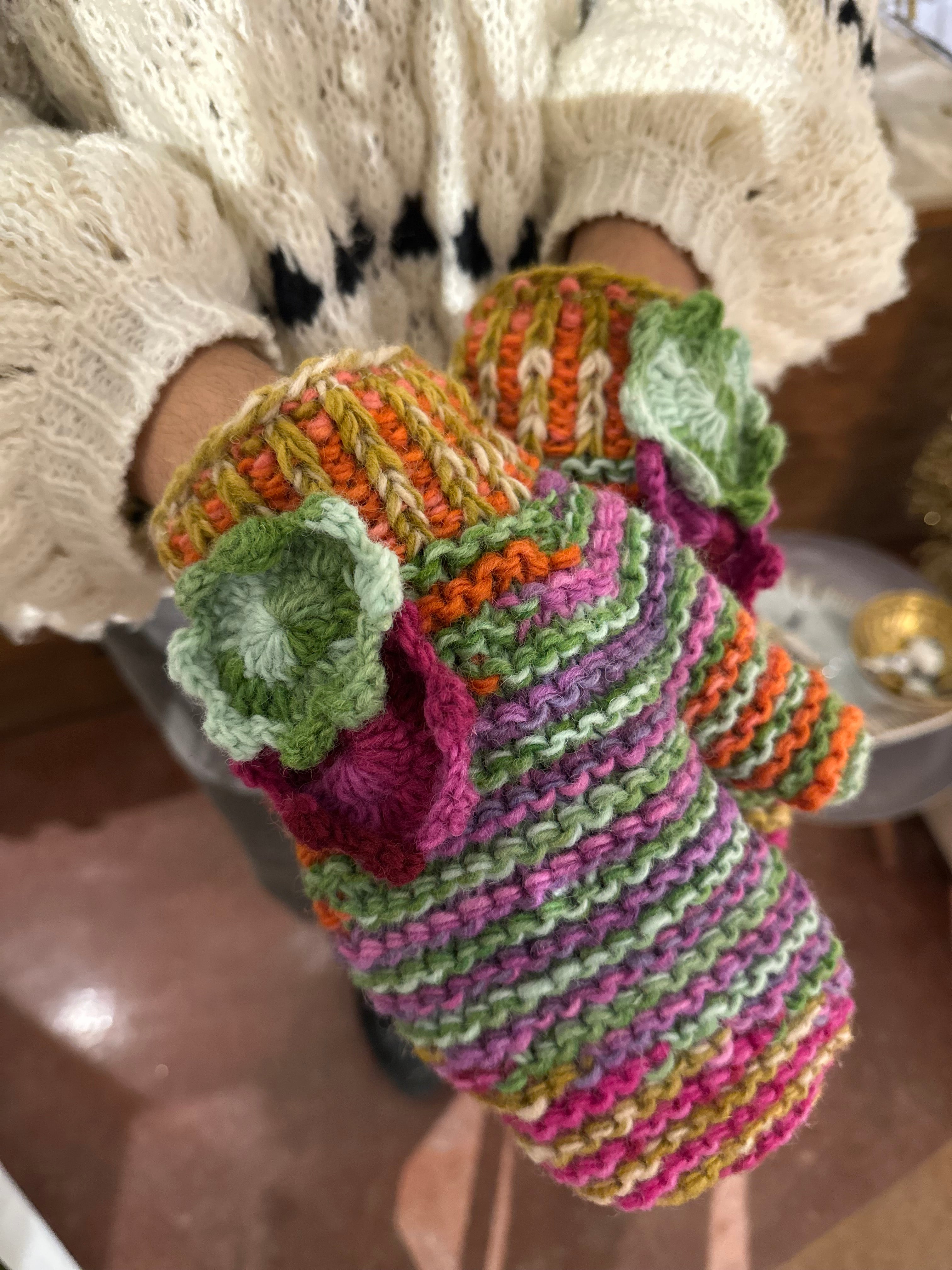 Double Flower Mitten