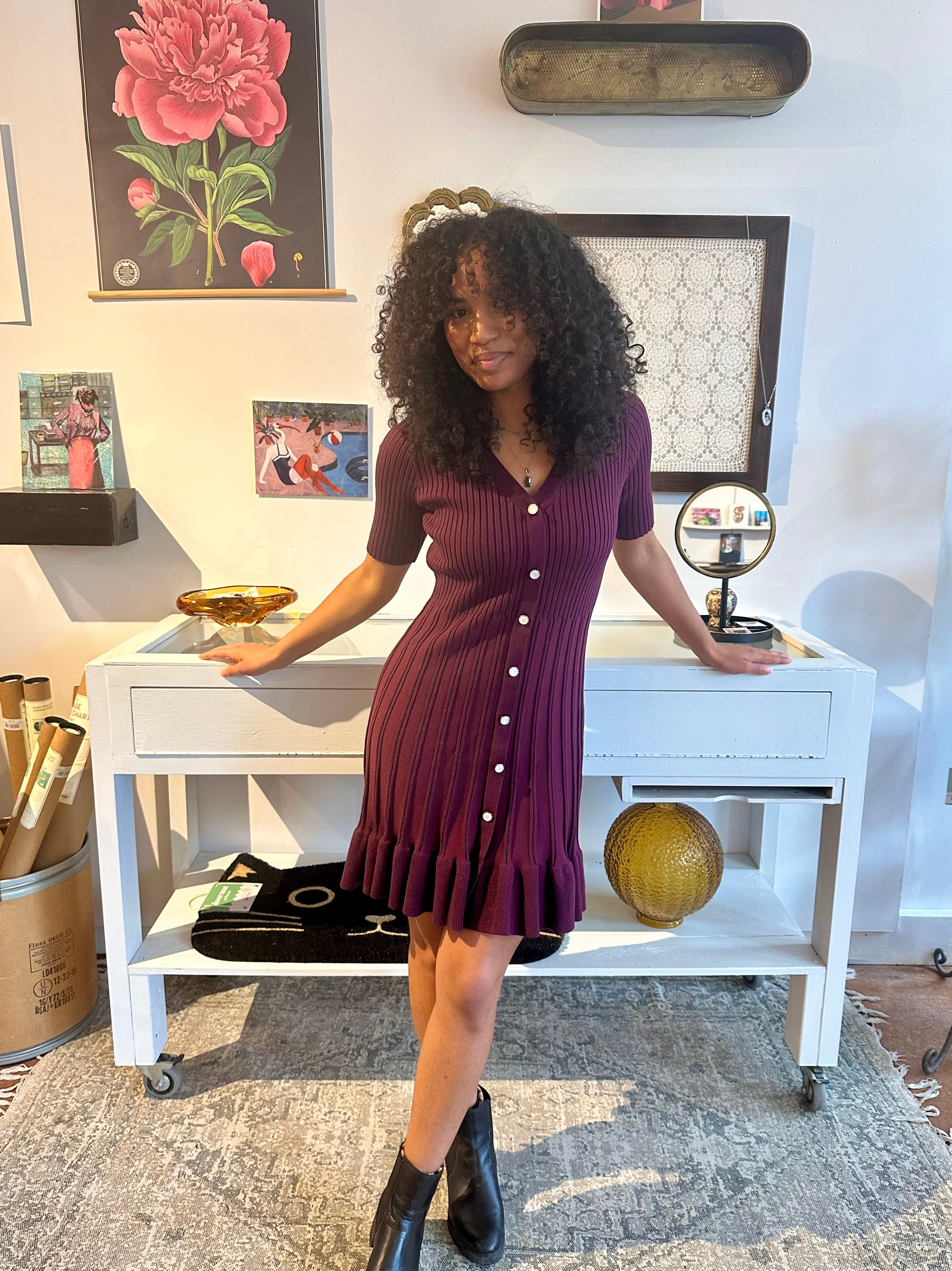 Ribbed Knit Dress