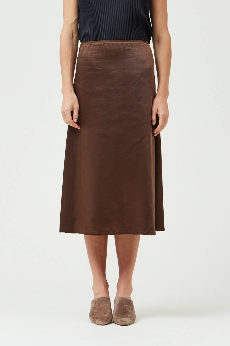  THICK SATIN BIAS SLIP SKIRT