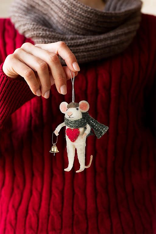 Winter Mouse Ornament