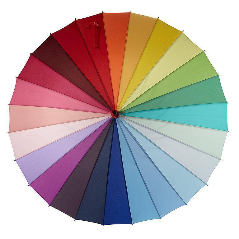 Colour Wheel Umbrella - Out of the Blue