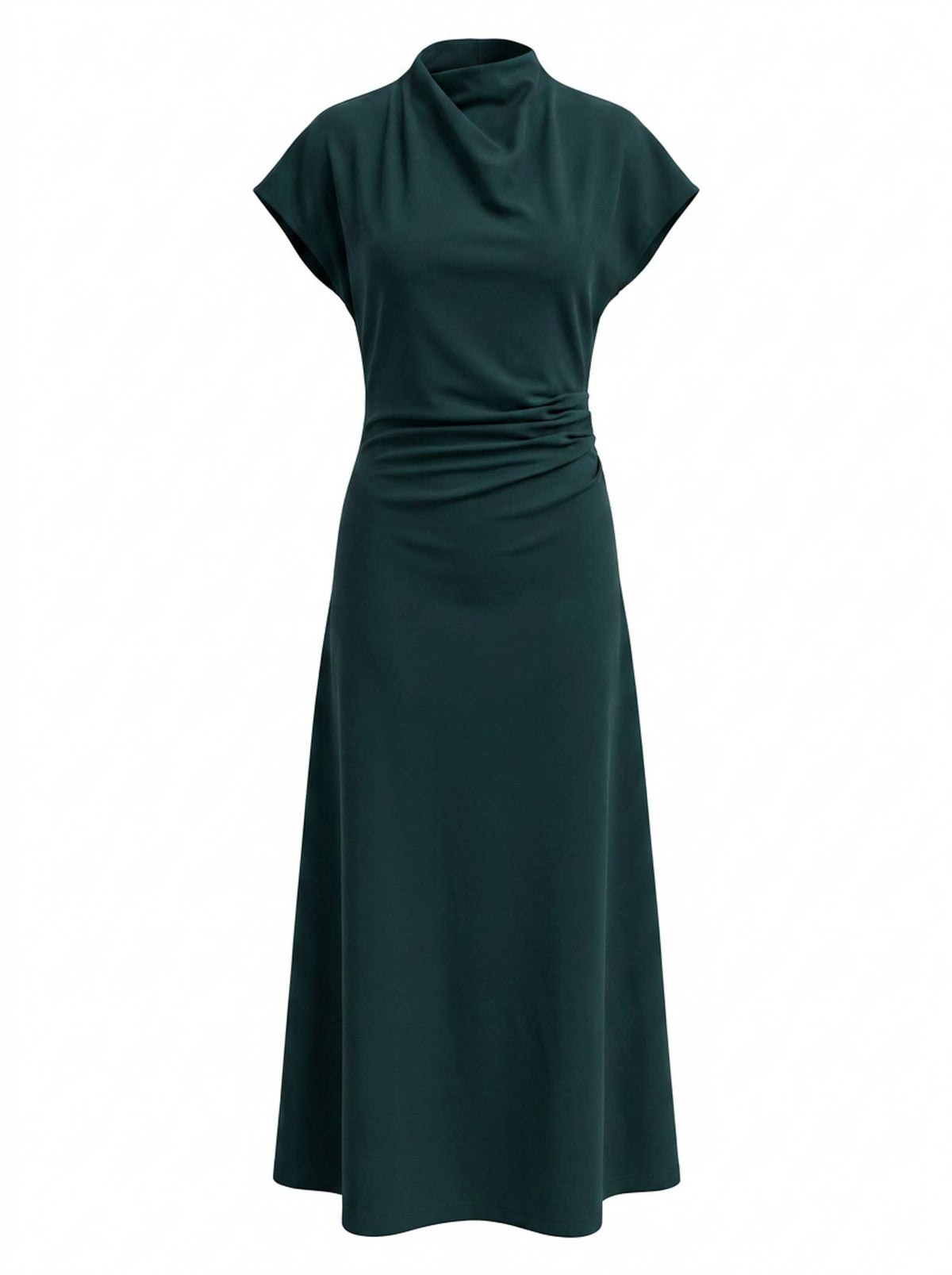 Mock Neck Maxi Dress
