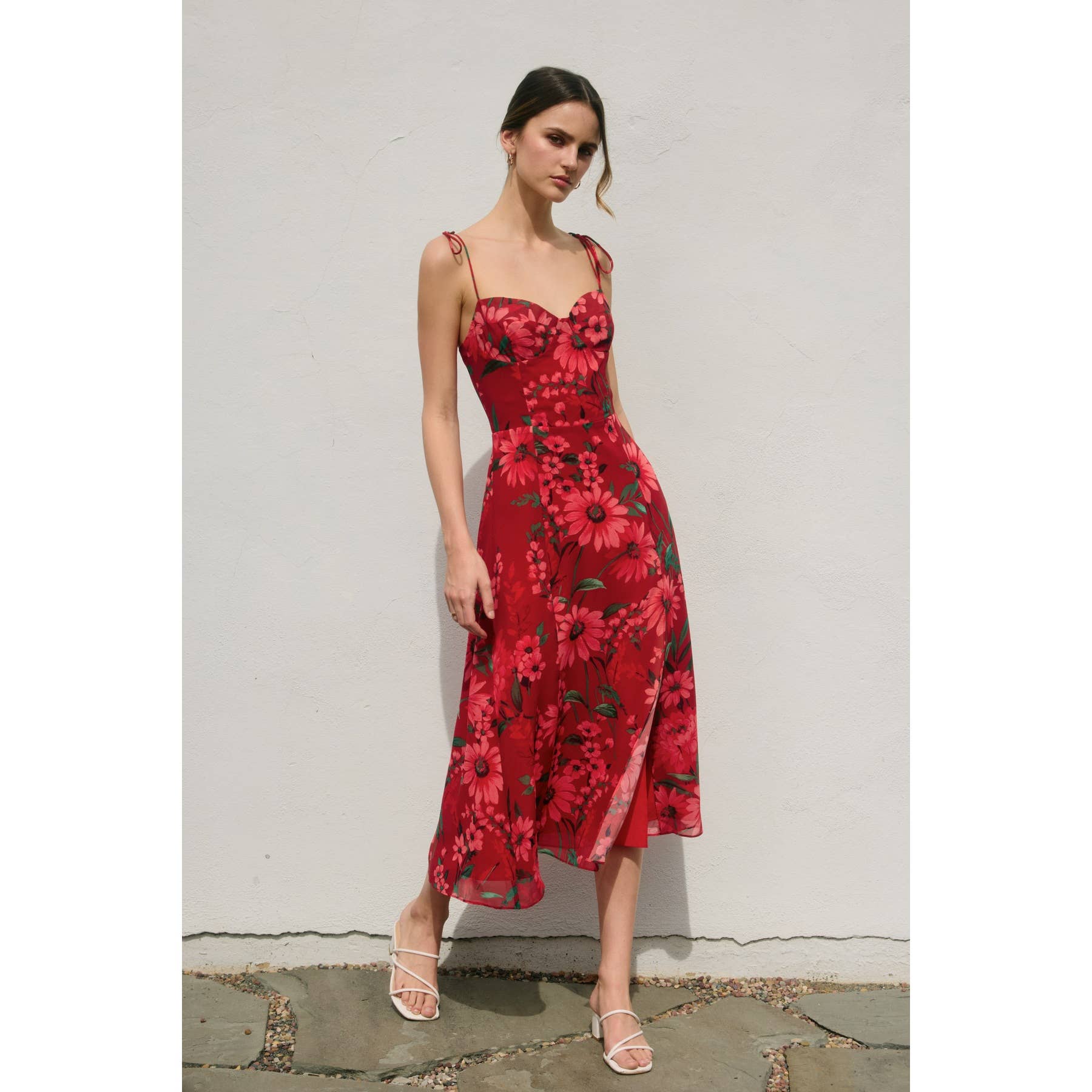 Passionate Thinking Sweetheart Tiered Midi Dress - Out of the Blue