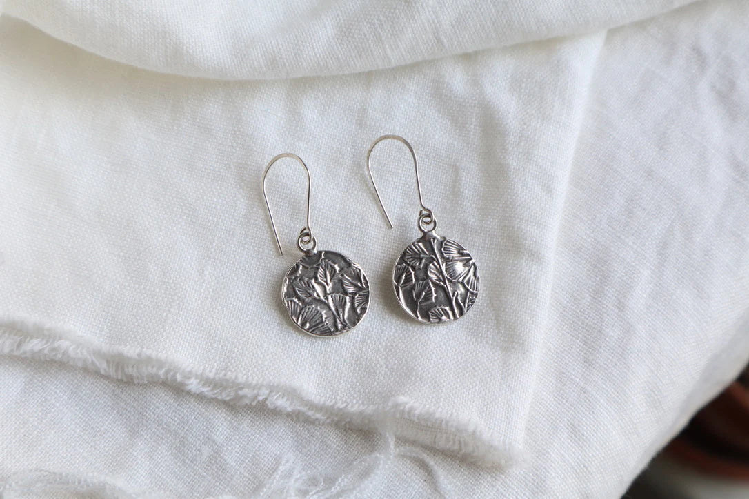 Botanic Coin Drop Earrings