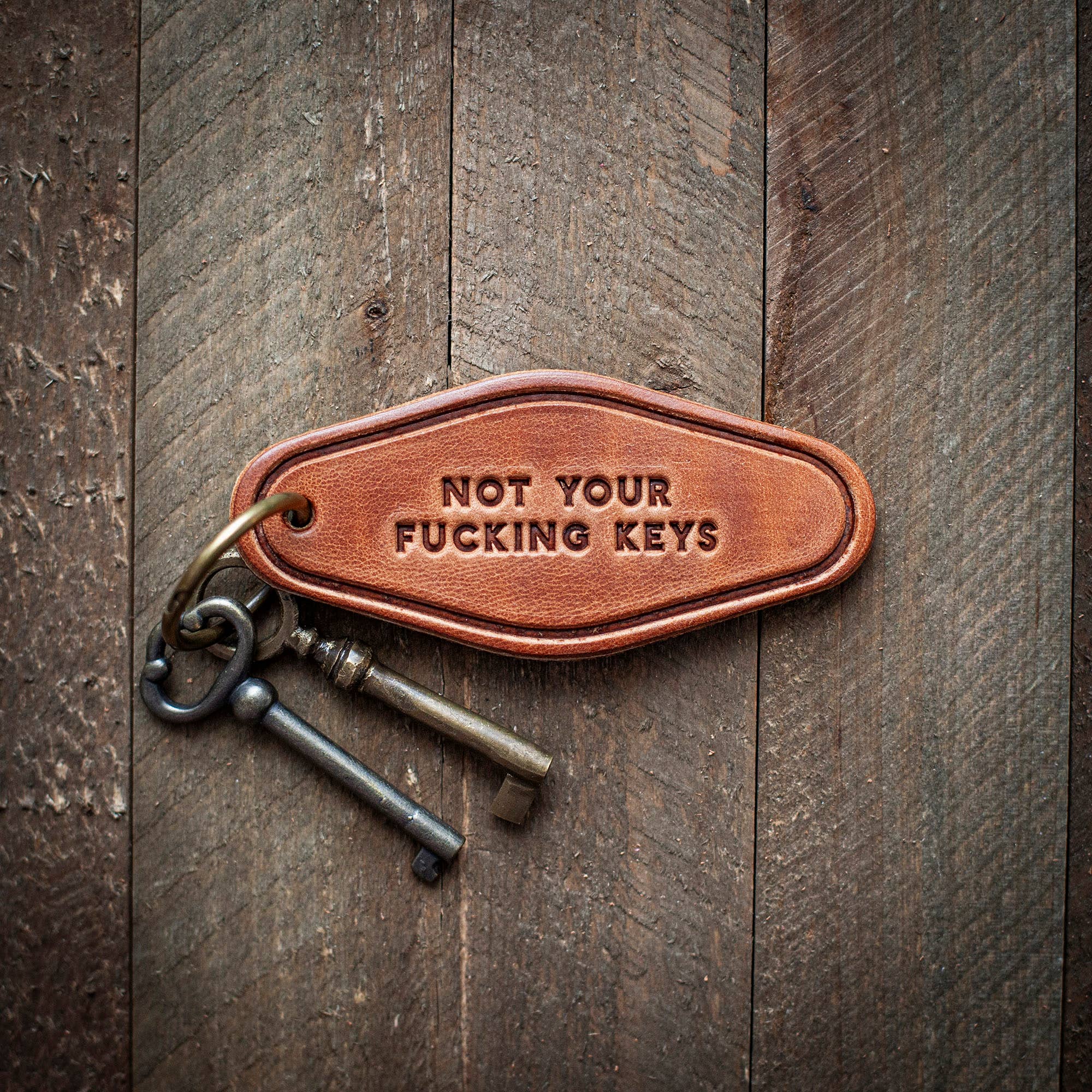 Motel Leather Keychain - Out of the Blue