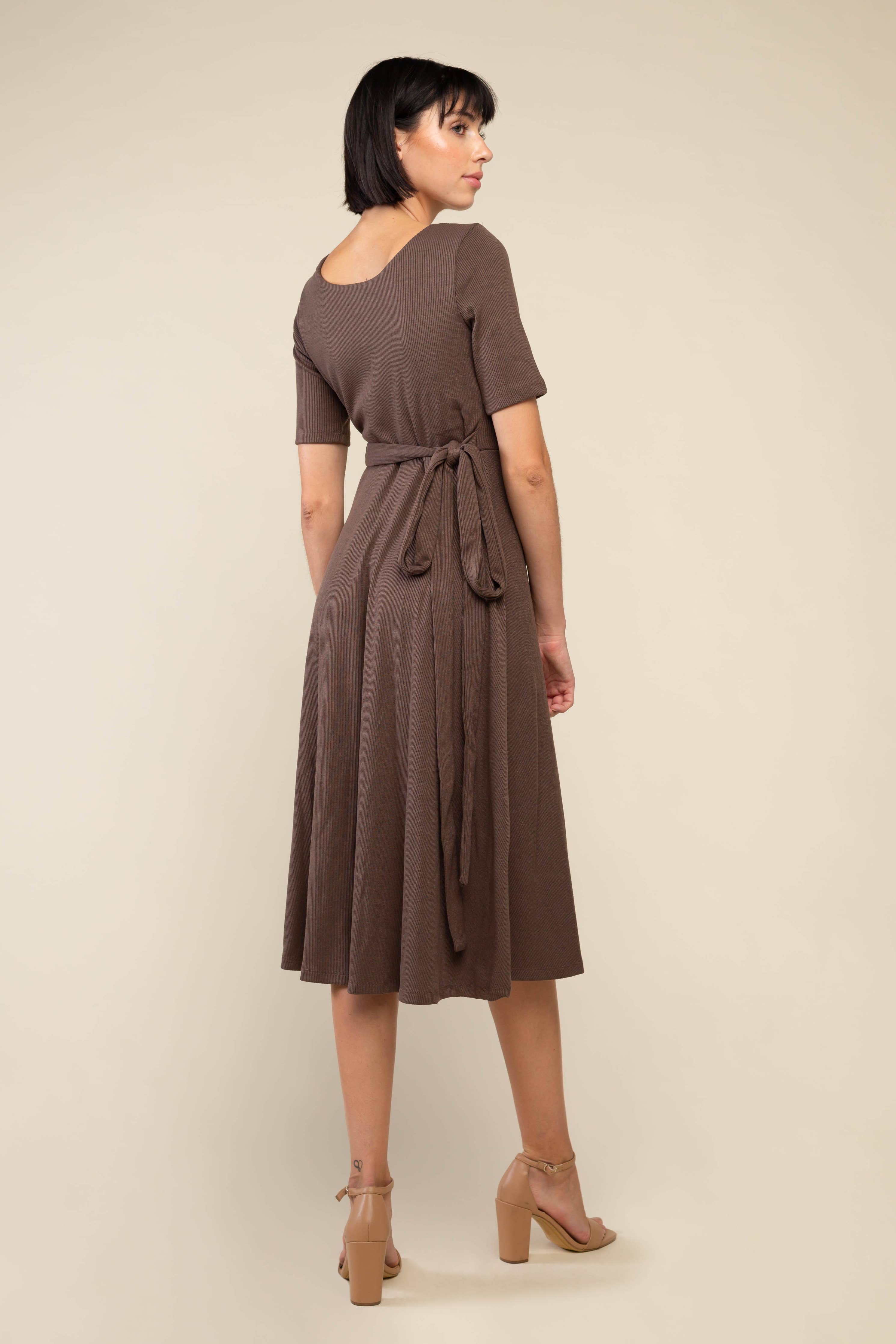 Sarah Wrap Dress - Out of the Blue