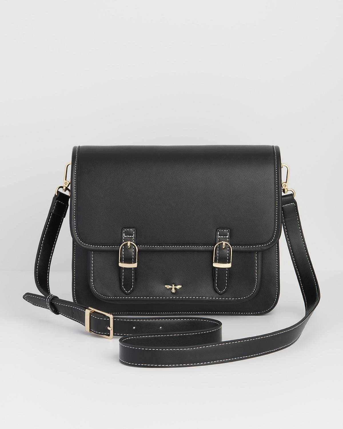 Magical Mushrooms Black Satchel