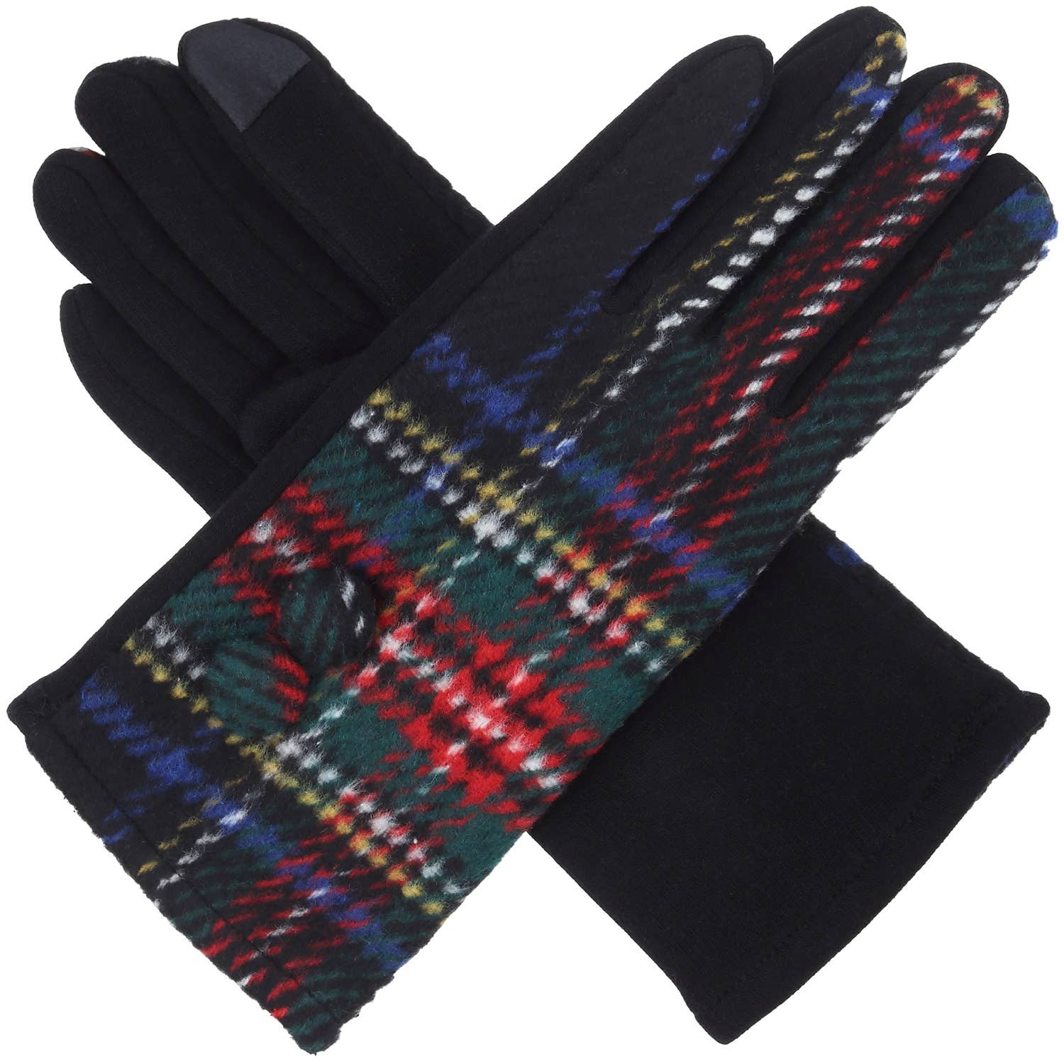 Plaid  Texting Gloves