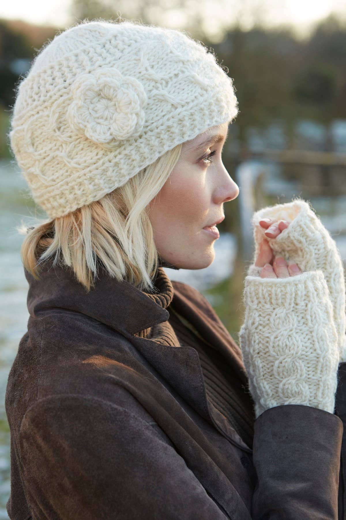 Crocheted Flower Hat