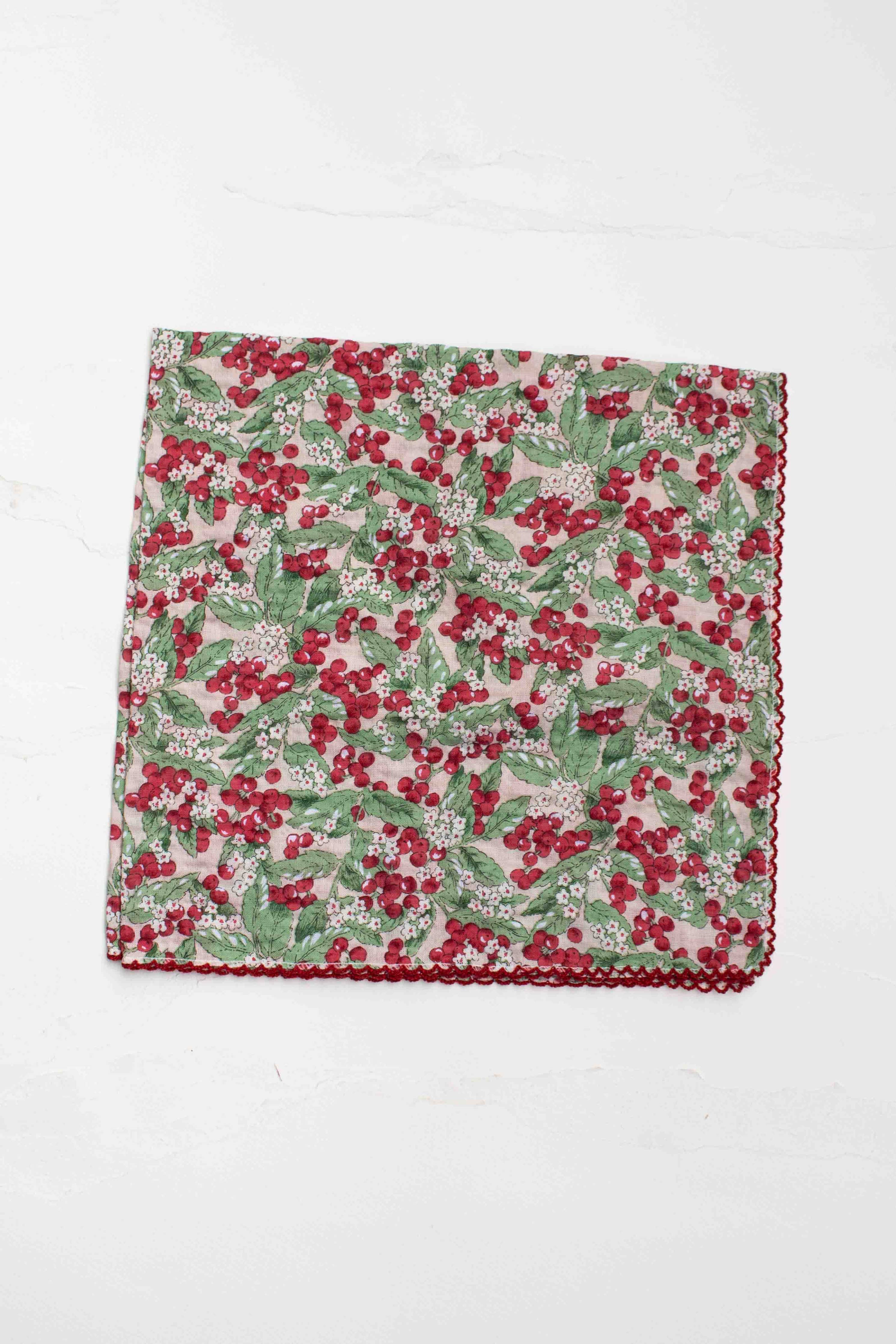 Floral Berry Print Scarf - Out of the Blue
