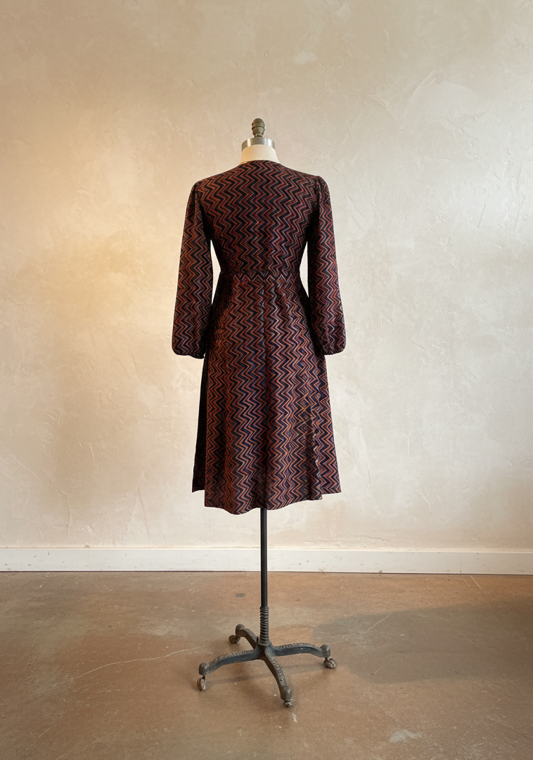 Red Maize Wrap Dress