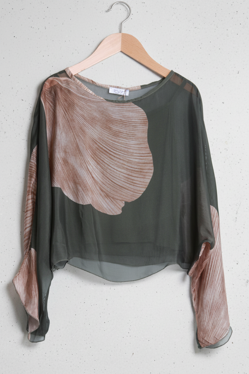 Botanical Silk Blouse