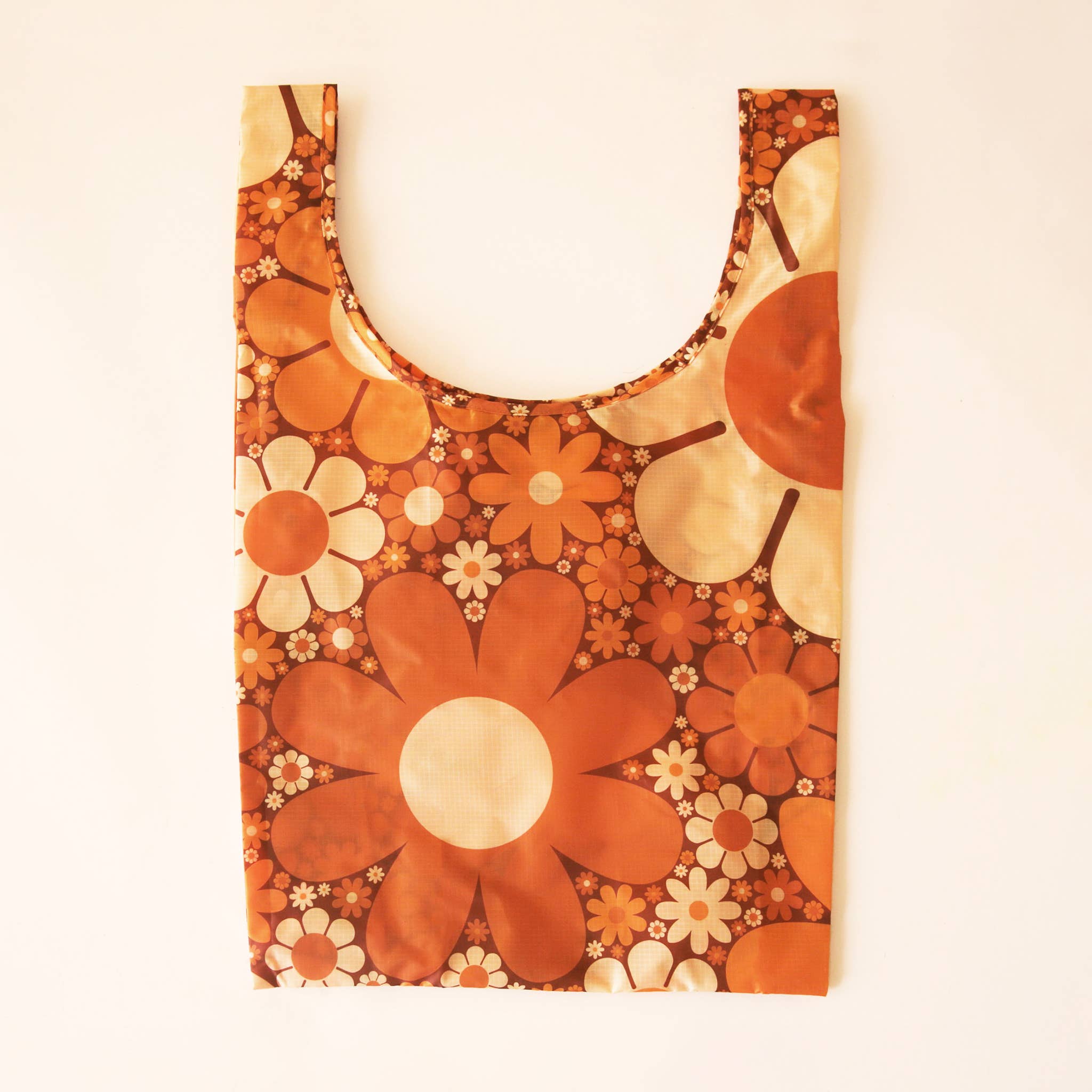 Retro Flower  Reusable Bag - Out of the Blue