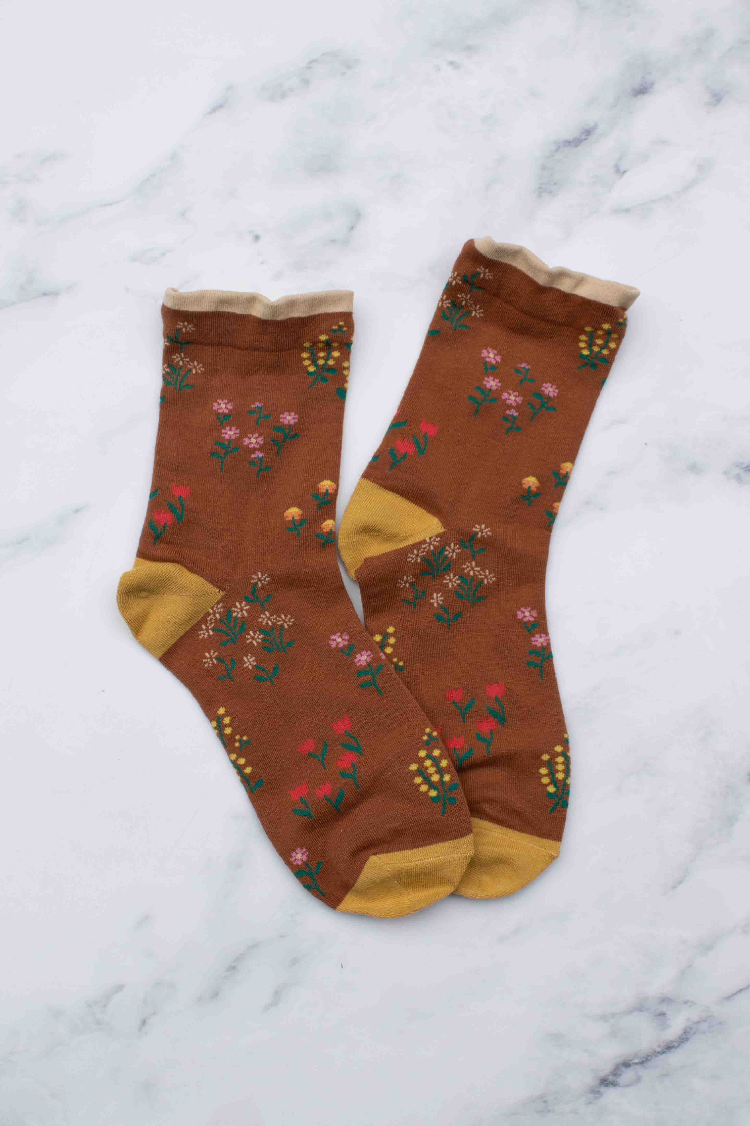 Women's Penelope Floral Casual Socks - Out of the Blue
