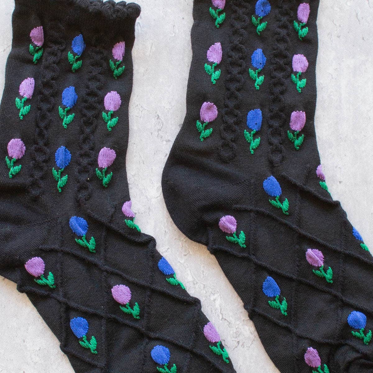 Tulip Flower Socks - Out of the Blue