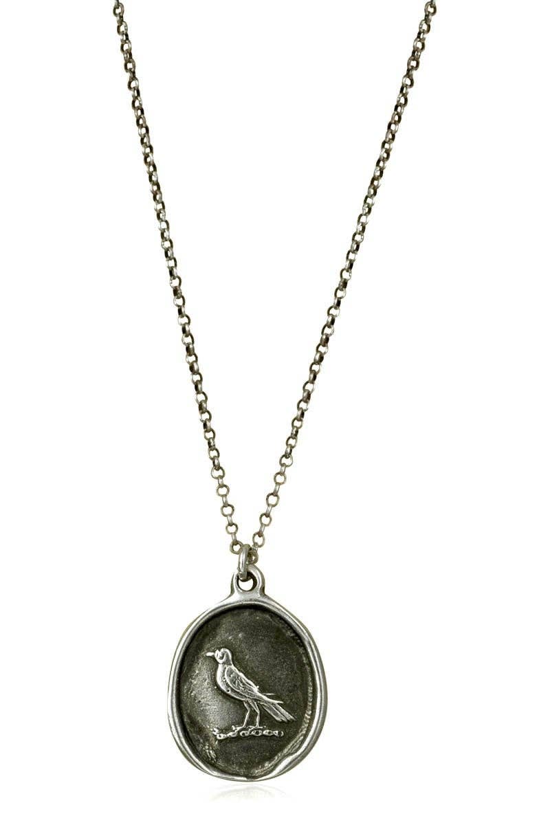 Nevermore Raven Wax Seal Necklace