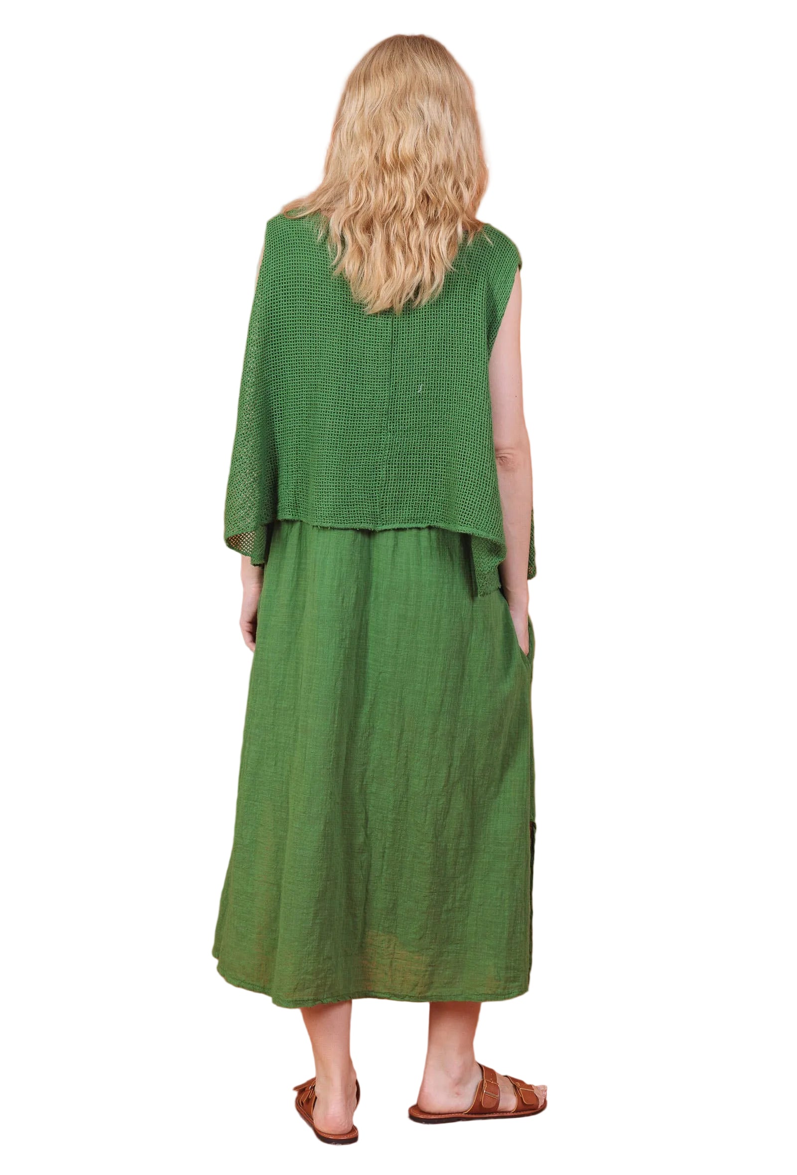 Layered Linen Dress