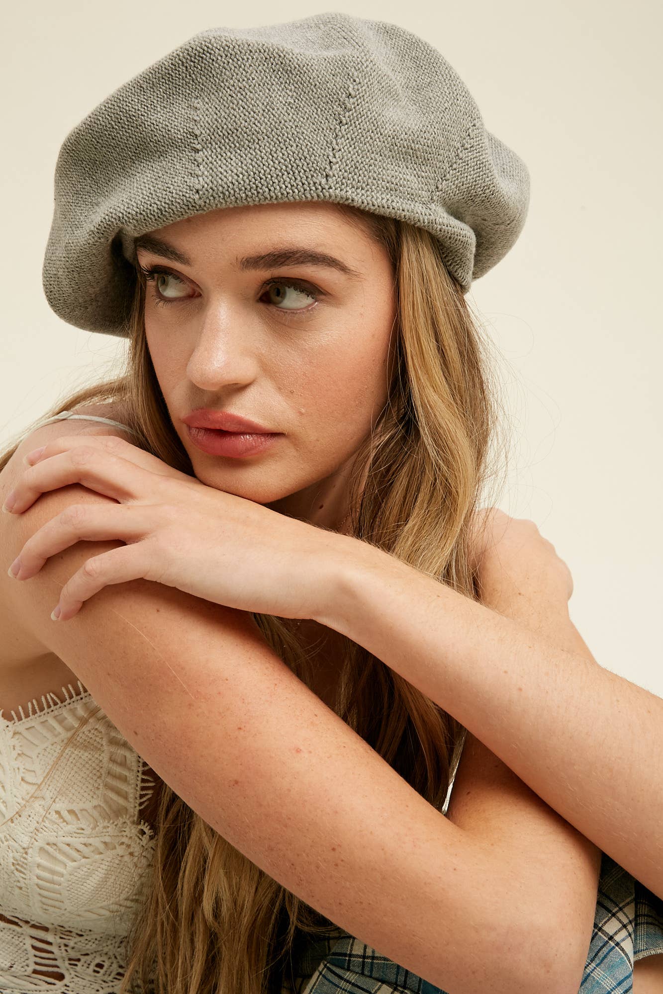 Soft Knit Beret Hat LH010 - Out of the Blue