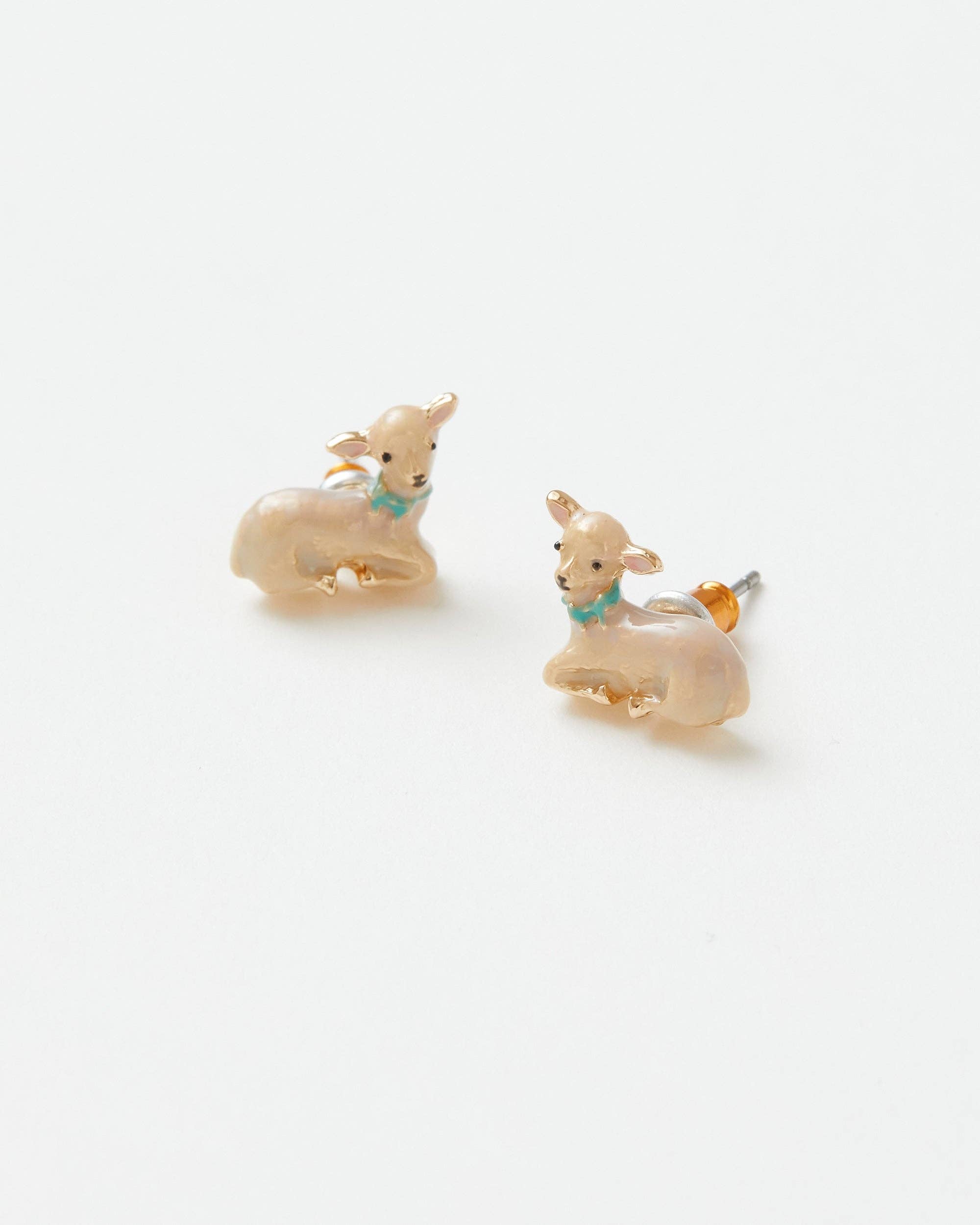 Lamb Stud Earrings - Out of the Blue